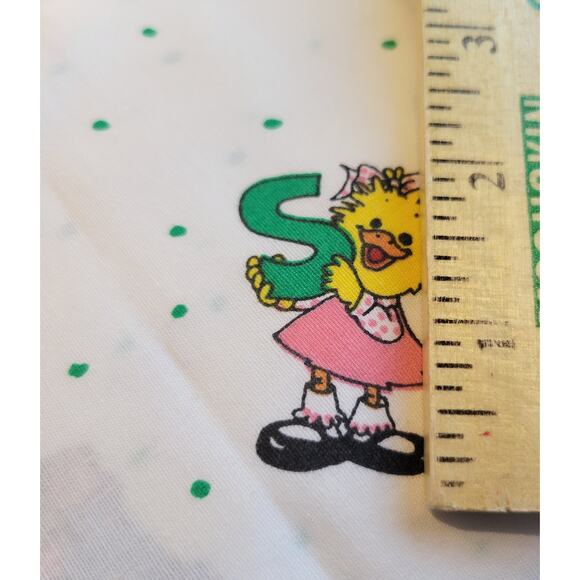 Cotton Fabric Suzy Spafford 1992 ABC 123 Baby Animals White 71x45 Quilting - Picture 12 of 12